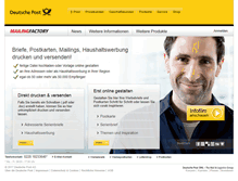 Tablet Screenshot of mailingfactory.de